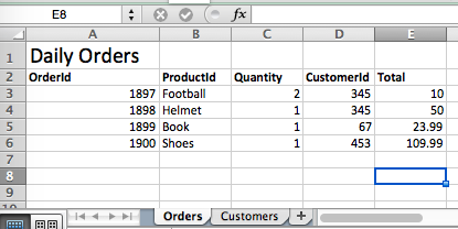 Input Excel File