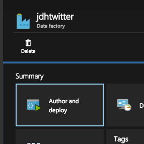 Azure Data Factory Author and Deploy