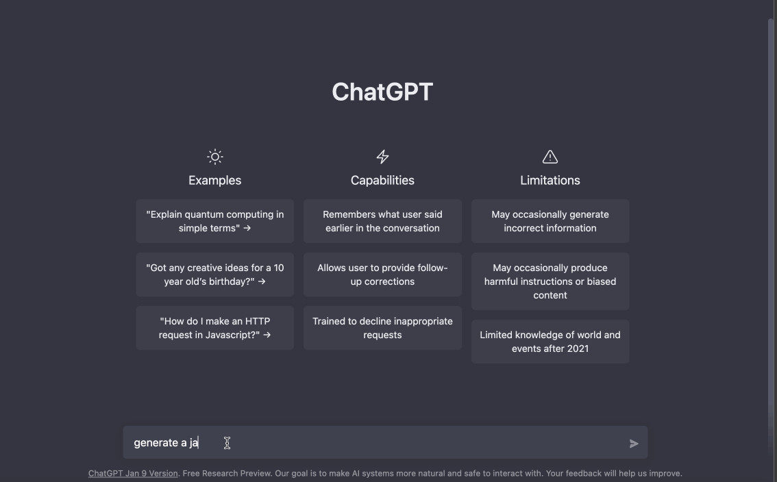 ChatGPT writes code