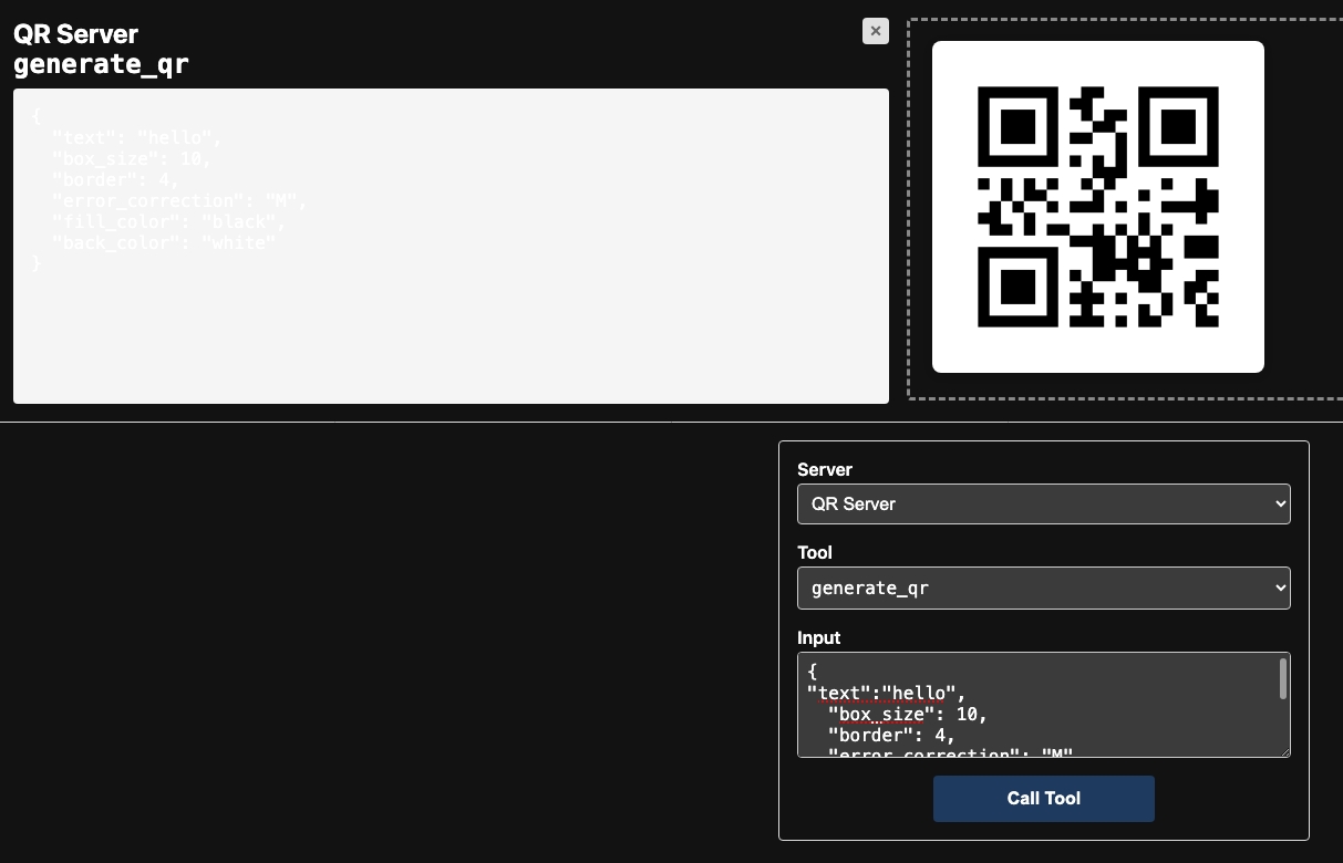 QR code generation